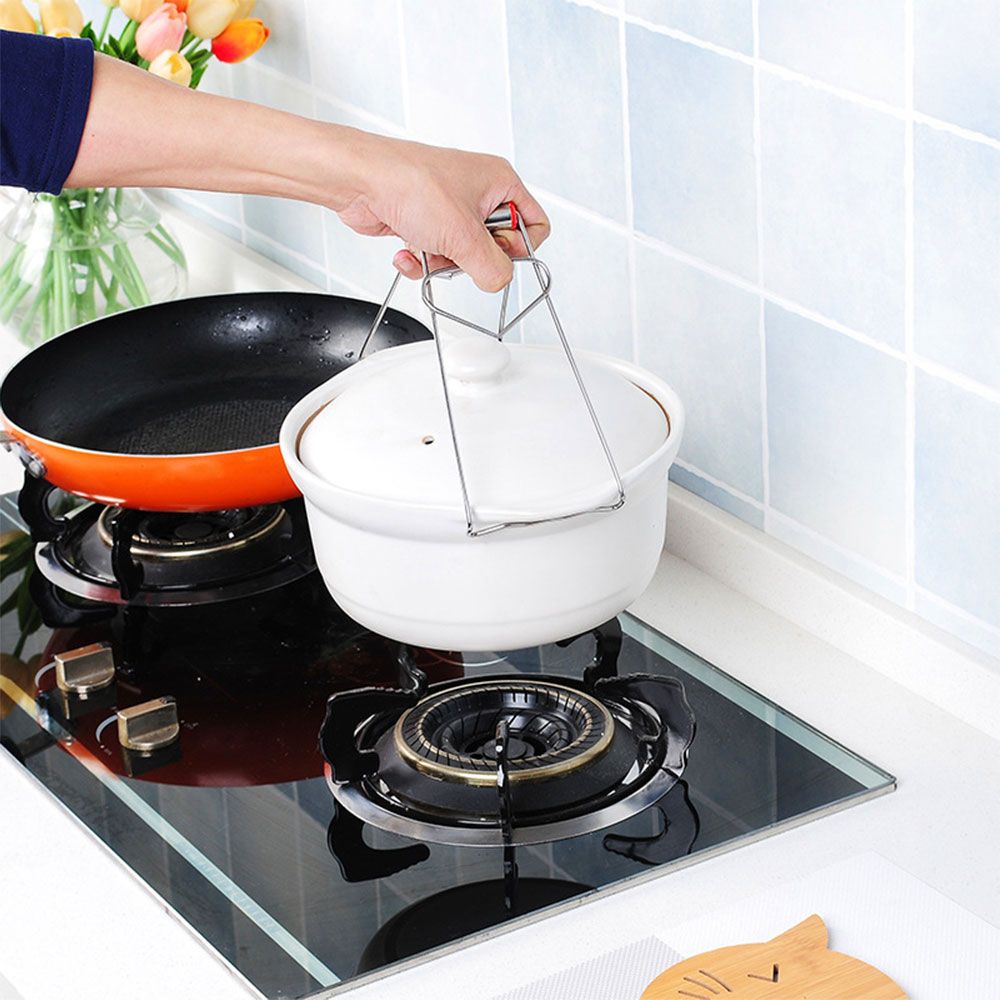Kẹp Nhấc Nồi Đĩa Tô Inox V2 Gắp Đĩa Tô Nóng Hấp Cách Thủy Mẫu Mới A2021