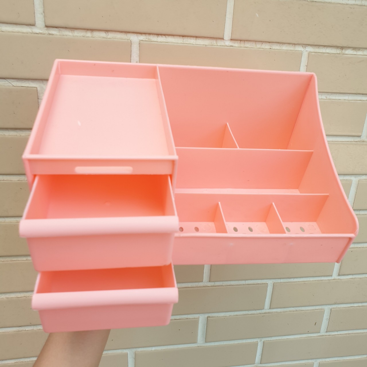 [Loại To- Có Hộp] Kệ Đựng Mỹ Phẩm 3 Tầng 2 Ngăn Kéo [Loại To- Có Hộp] A0661