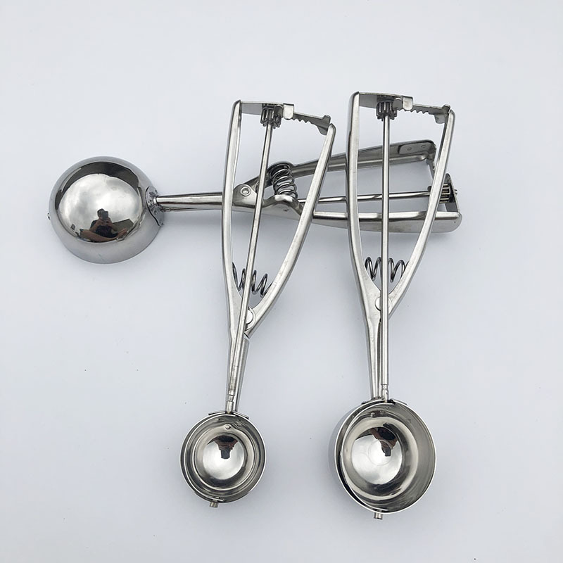Dụng cụ múc kem Múc trái cây bằng inox muỗng múc kem chuyên dụng muỗng múc trái cây hình tròn A4913
