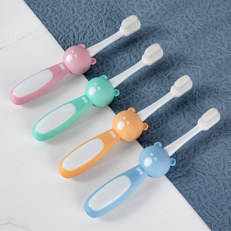 Bàn Chải Đánh Răng Lông Mềm Mini Sotf Cho Bé 1- 5 Tuổi Lông Tơ Siêu Mềm Mịn A4853