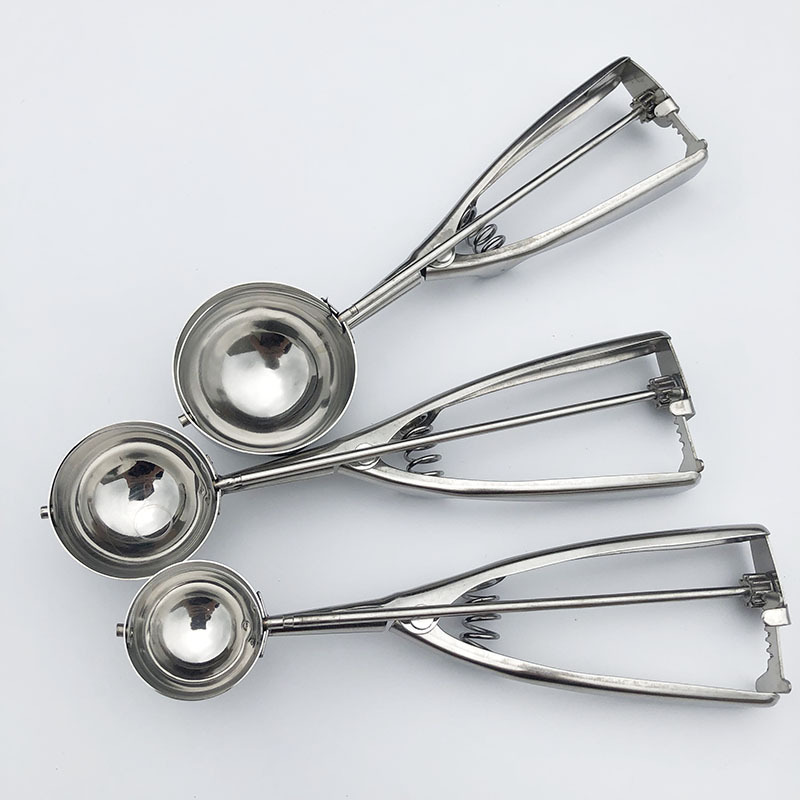 Dụng cụ múc kem Múc trái cây bằng inox muỗng múc kem chuyên dụng muỗng múc trái cây hình tròn A4913