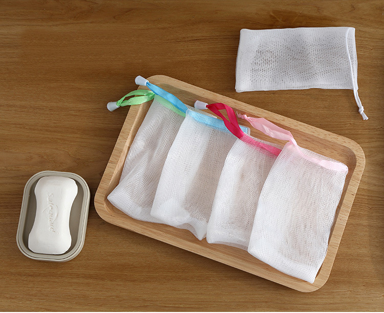 Túi lưới xà phòng tạo bọt thủ công lưới tạo bọt sữa rửa mặt tiện lợi A1131