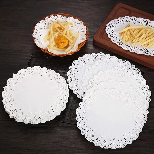 Sét 140 Tờ Giấy Nến 21.5CM Lót Thấm Dầu Ăn Lót Bánh, Giấy Nến Đục Lỗ Thấm Dầu Nỡ Nồi Chiên A4161
