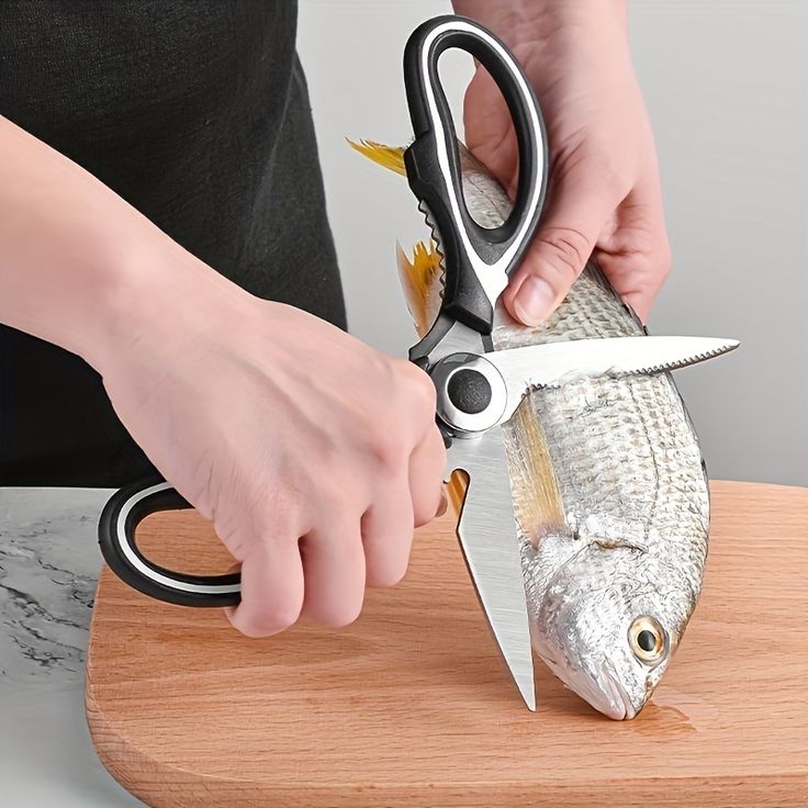 Kéo Inox Cắt Thực Phẩm Đa Năng Cắt Gà Nấu ăn, Kéo Nhà bếp Tiện dụng A3911