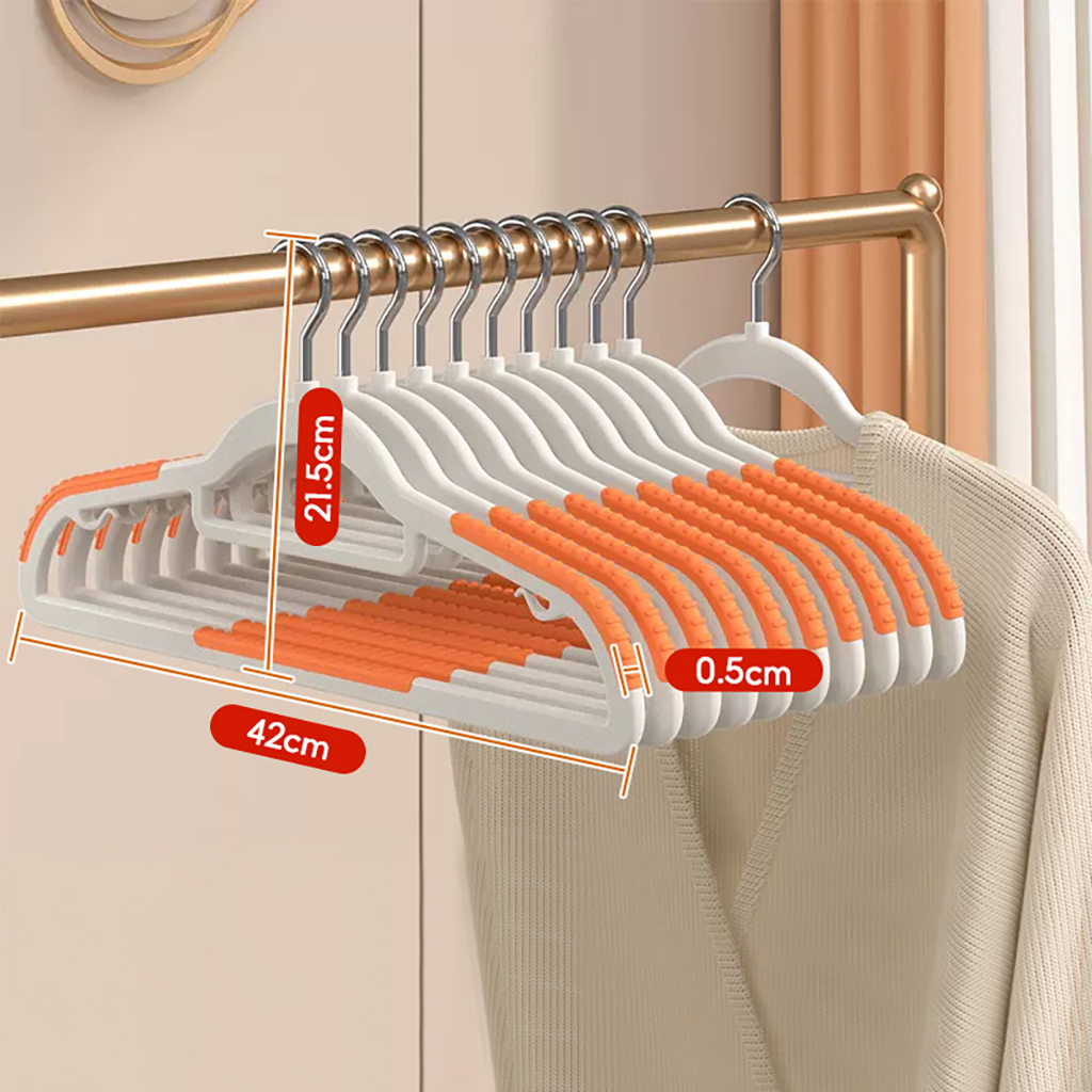 [ MÀU XANH] Móc Nhựa Treo Đồ chống Trượt Xoay 360 Độ A0711