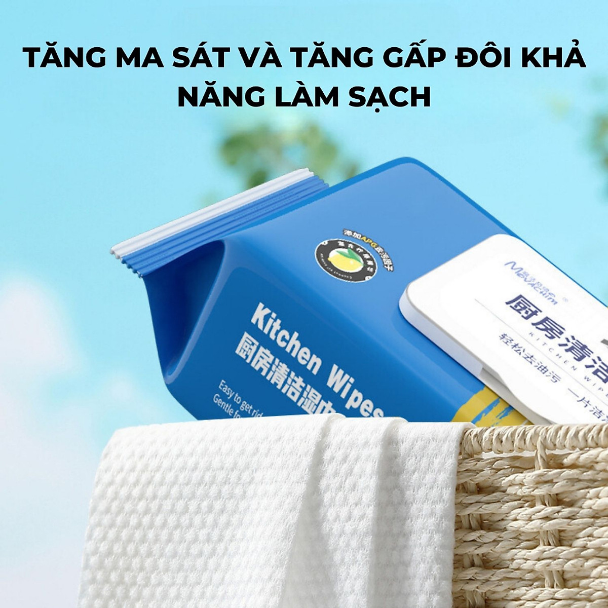 Khăn Ướt Lau Bếp Đa Năng Khăn Mềm Mại Thân Thiện Môi Trường A3921