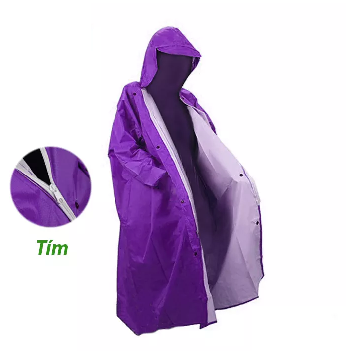 Áo Mưa Da Cá Dây Kéo Khóa AM02