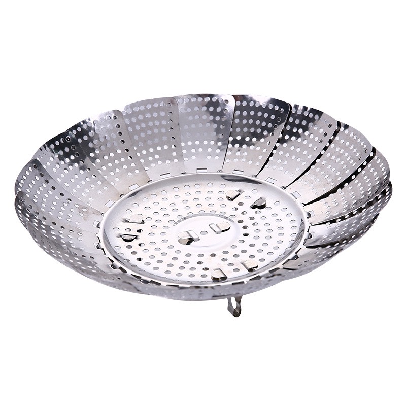 Xửng Hấp Inox Đa năng, Vỉ hấp đồ xôi mở rộng hoặc thu nhỏ tùy ý phù hợp với hầu hết các loại xoong nồi A2111