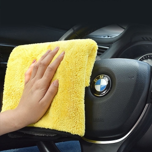 Khăn Vàng 30X40CM Lau Đa Năng Màu Vàng Lau Ô Tô Xe Hơi lau bếp lau kính lau tay 2 lớp siêu sạch siêu thấm hút A5132