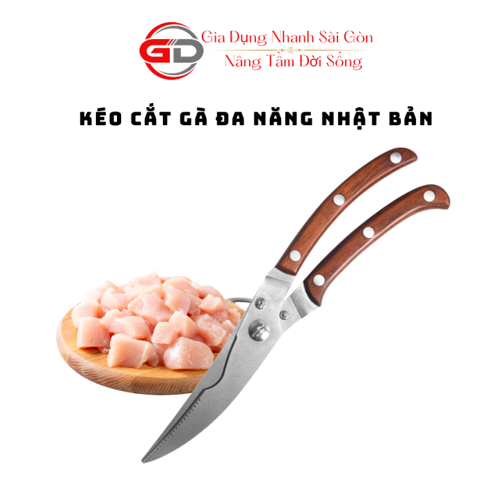 Kéo Cắt Gà Không Gỉ Mạnh Mẽ, Kéo Thép Cắt Xương Cắt Thịt Cao Cấp Siêu Bền K16 A2114