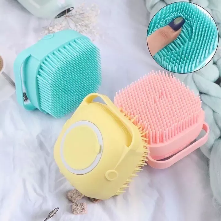 Bông Tắm Silicone Tạo Bọt Massage Tẩy Tế Bào Chết Mềm Mại A3623