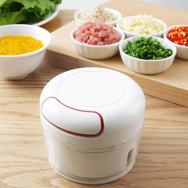 Dụng Cụ Xay Tỏi Ớt Cầm Tay Mini Cối Xay Tỏi Dây Rút A3111