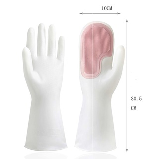 Găng Tay Rửa Chén Bát Tạo Bọt Silicon Bao Tay Vệ Sinh Nhà Cửa Găng Tay Cao Su A1821