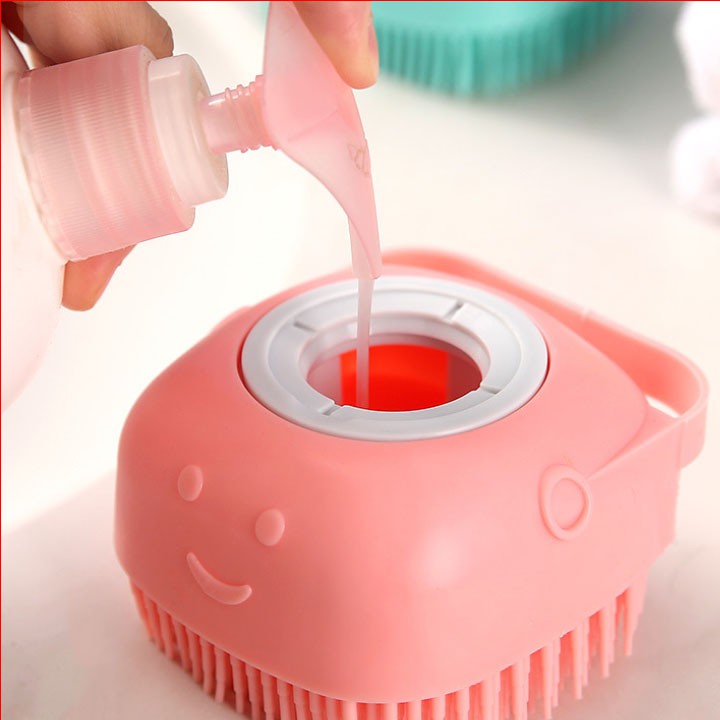 Bông Tắm Silicone Tạo Bọt Massage Tẩy Tế Bào Chết Mềm Mại A3623