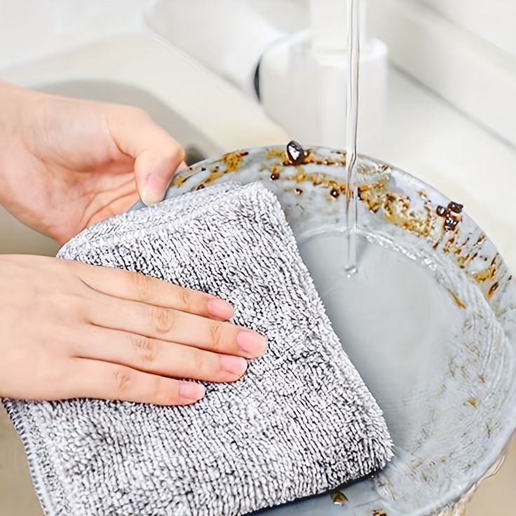 Khăn Lau Bếp Sợi Than Tre, Khăn Lau Chén Bát Lau Tay Đa Năng Siêu Thấm Hút A3733