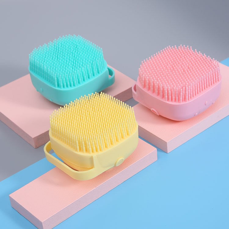Bông Tắm Silicone Tạo Bọt Massage Tẩy Tế Bào Chết Mềm Mại A3623
