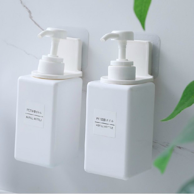 Móc Dán Tường Treo Chai Dầu Gội, Sữa Tắm, Xà Phòng, Nước Rửa Tay/ Giá Gắn Tường Nhà Tắm A1921