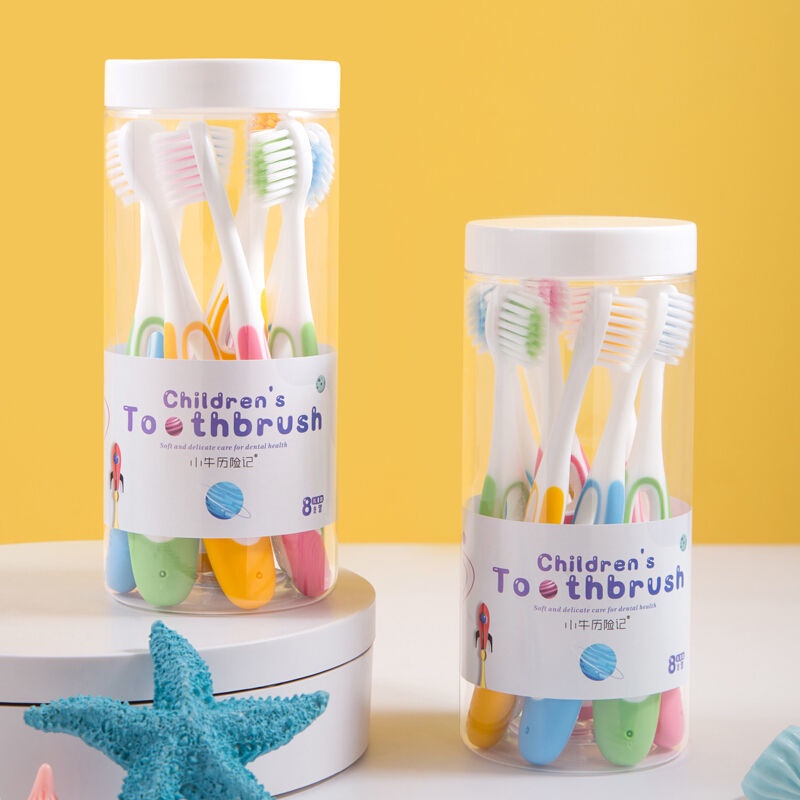 Hộp 8 Bàn Chải Đánh Răng Tooth Brush Vệ Sinh Răng Miệng Cho Bé 3 -12 Tuổi A4151