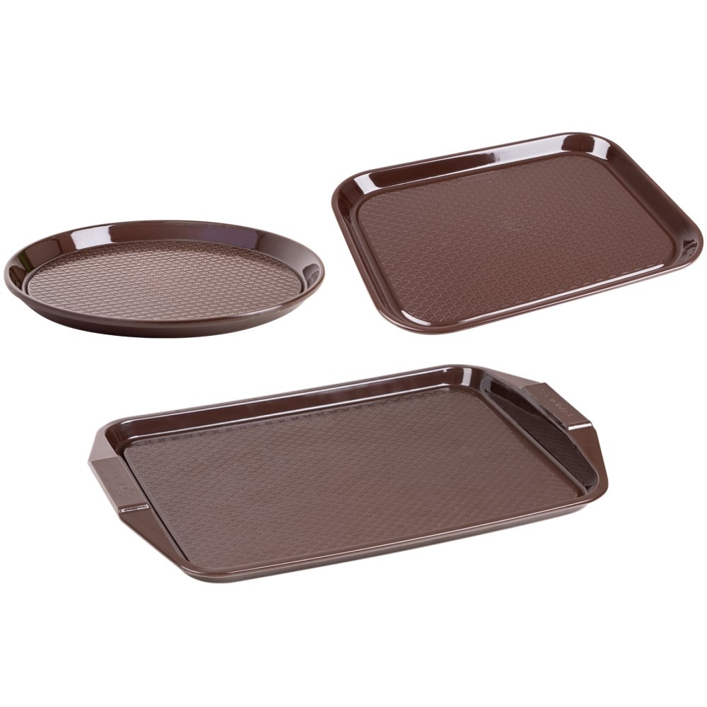 Khay Mâm Nhựa Tròn Việt Nhật, Khay Phục Vụ Quán Ăn, Phụ Vụ Cafe, Nhà Hàng, Nước Giải Khát (5646) A2163