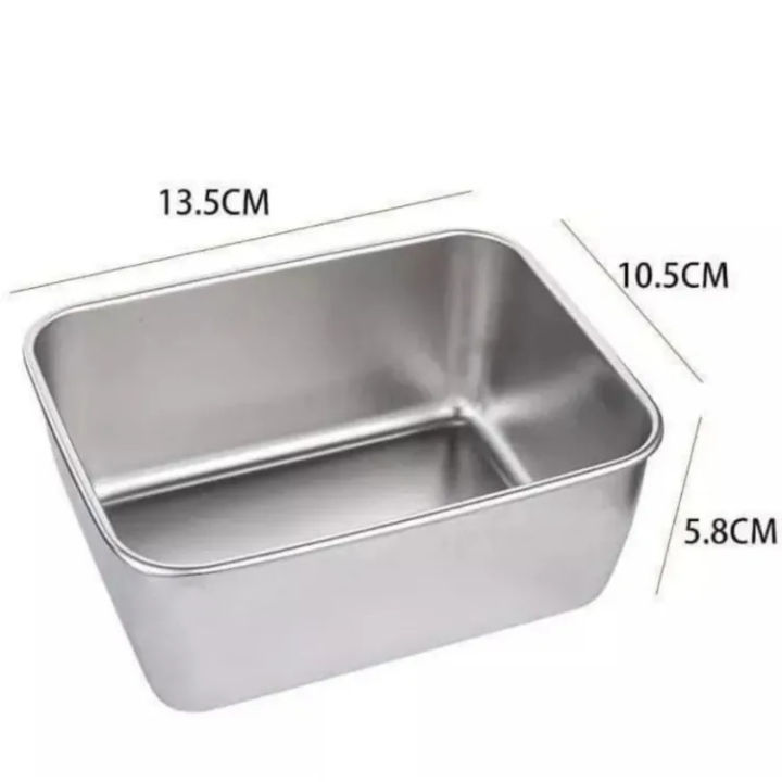 Hộp Đựng Thực Phẩm Tủ Lạnh Inox 304 Có Nắp Đậy Đa Năng K021