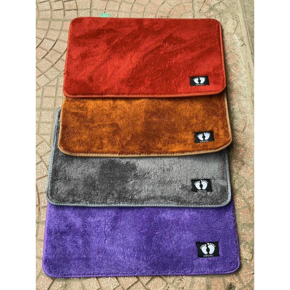Thảm Lau Chân Nỉ Chống Trượt Thấm Hút Nước 40 X 60 CM  A1062