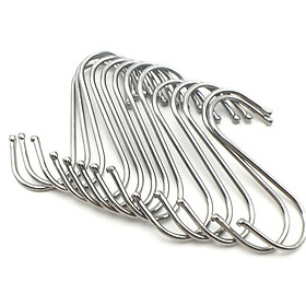 Móc inox Treo Đồ Hình Chữ S Dày Dặn cáp Treo Vật Dụng [1 Cái] A1115