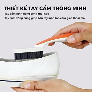 Bàn chải chà giày có tay cầm chắc chắn bàn chải giặt đô đánh bay vết bẩn A0411