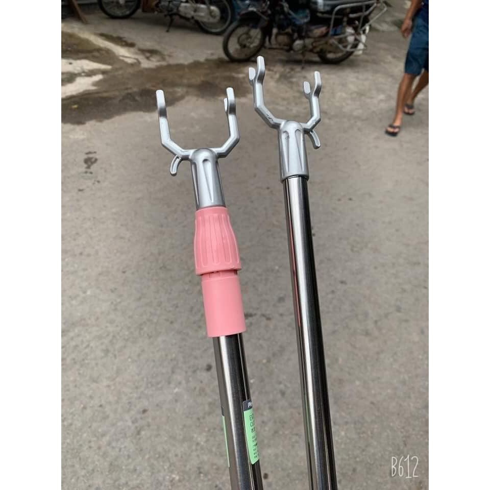 Cây phơi quần áo bằng inox kéo dài 1,5M Xếp Gọn A0132