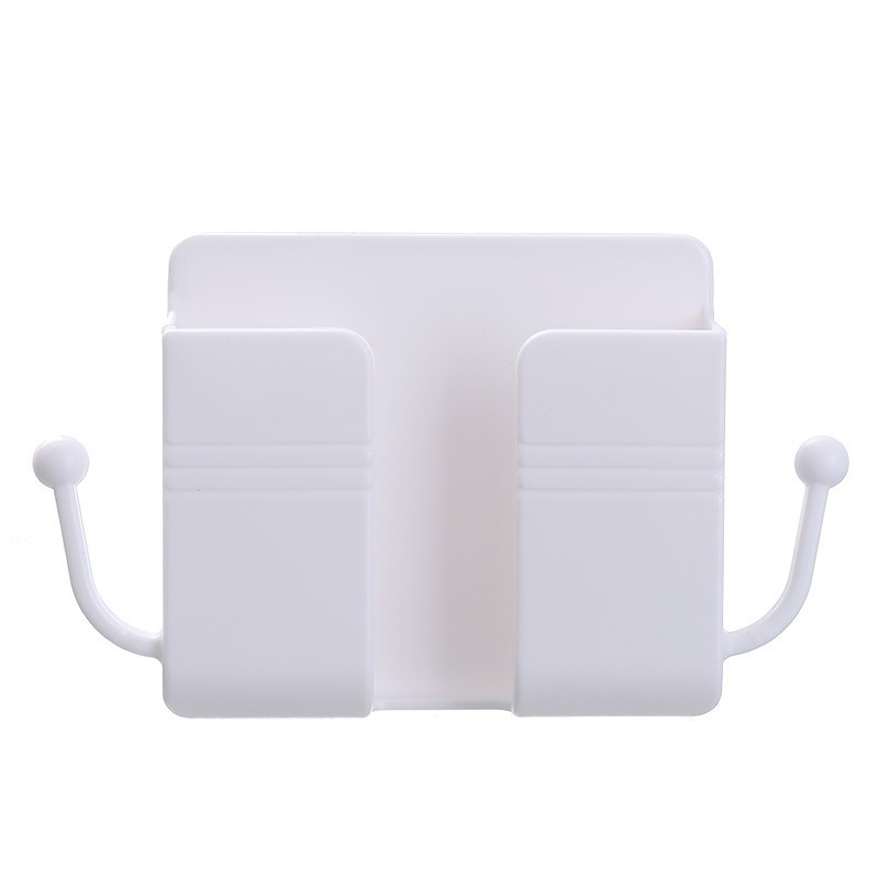 Kệ Dán Tường Đỡ Điện Thoại Sạc Pin Việt Nhật Có Móc Treo Đồ (5689) A1442