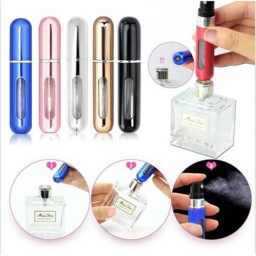 Lọ Chiết Nước Hoa 5ml Dạng Xịt Tròn Tiện Lợi Mang Đi Du Lịch A4542