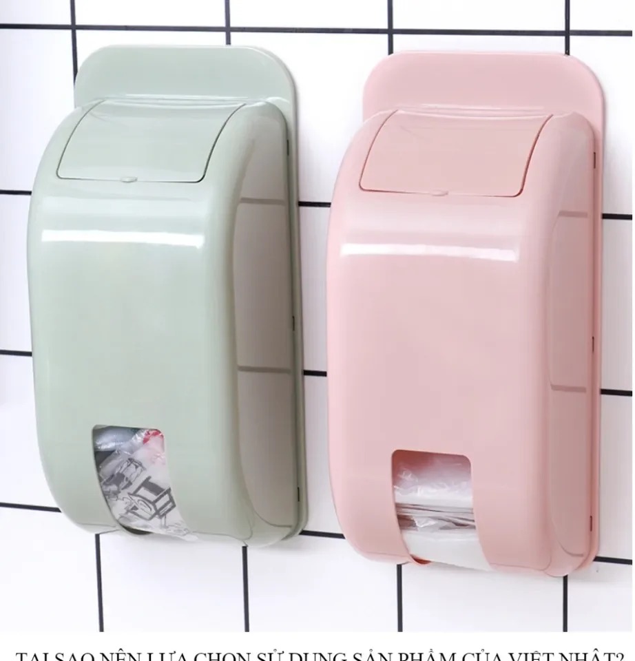 Hộp Đựng Túi Nilong Túi Đựng Rác Dán Tường Tiện Dụng Nhựa Việt Nhật (2755) A0942