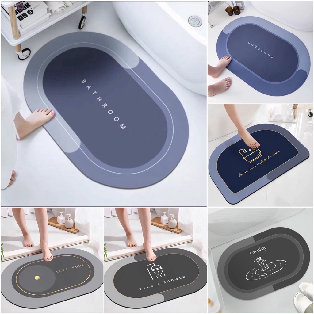 Thảm Lau Chân Silicon Chống Trượt Cao Cấp A2262