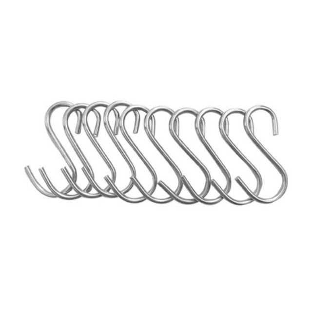 Móc inox Treo Đồ Hình Chữ S Dày Dặn cáp Treo Vật Dụng [1 Cái] A1115
