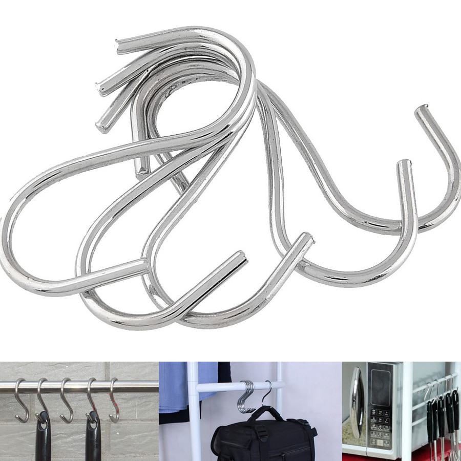 Móc inox Treo Đồ Hình Chữ S Dày Dặn cáp Treo Vật Dụng [1 Cái] A1115