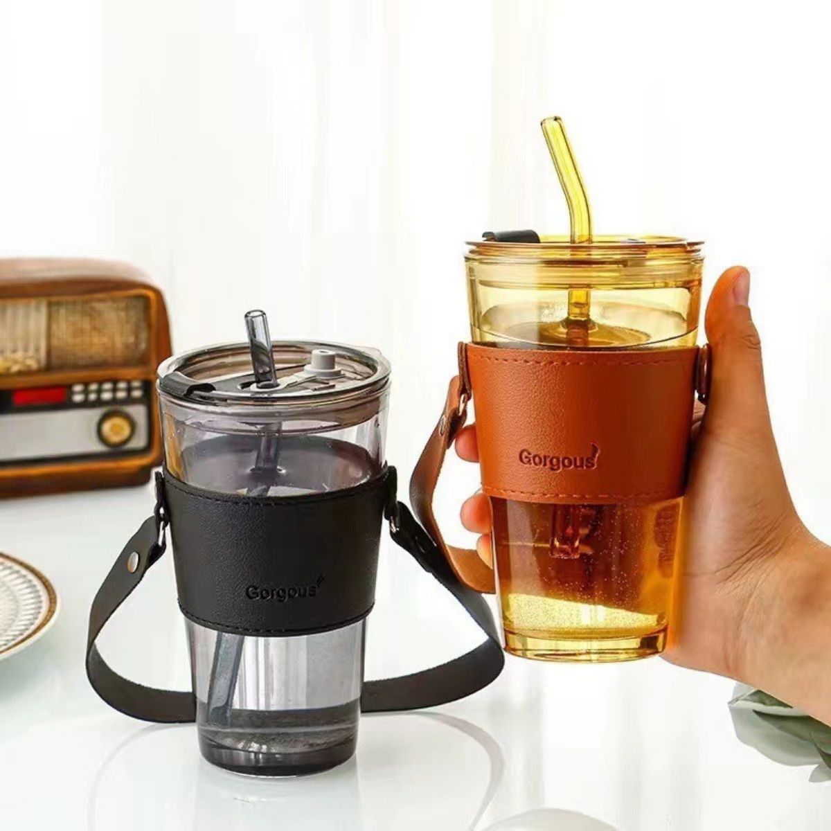 Cốc Thủy Tinh GorGous Quai Xách 450ml A4631