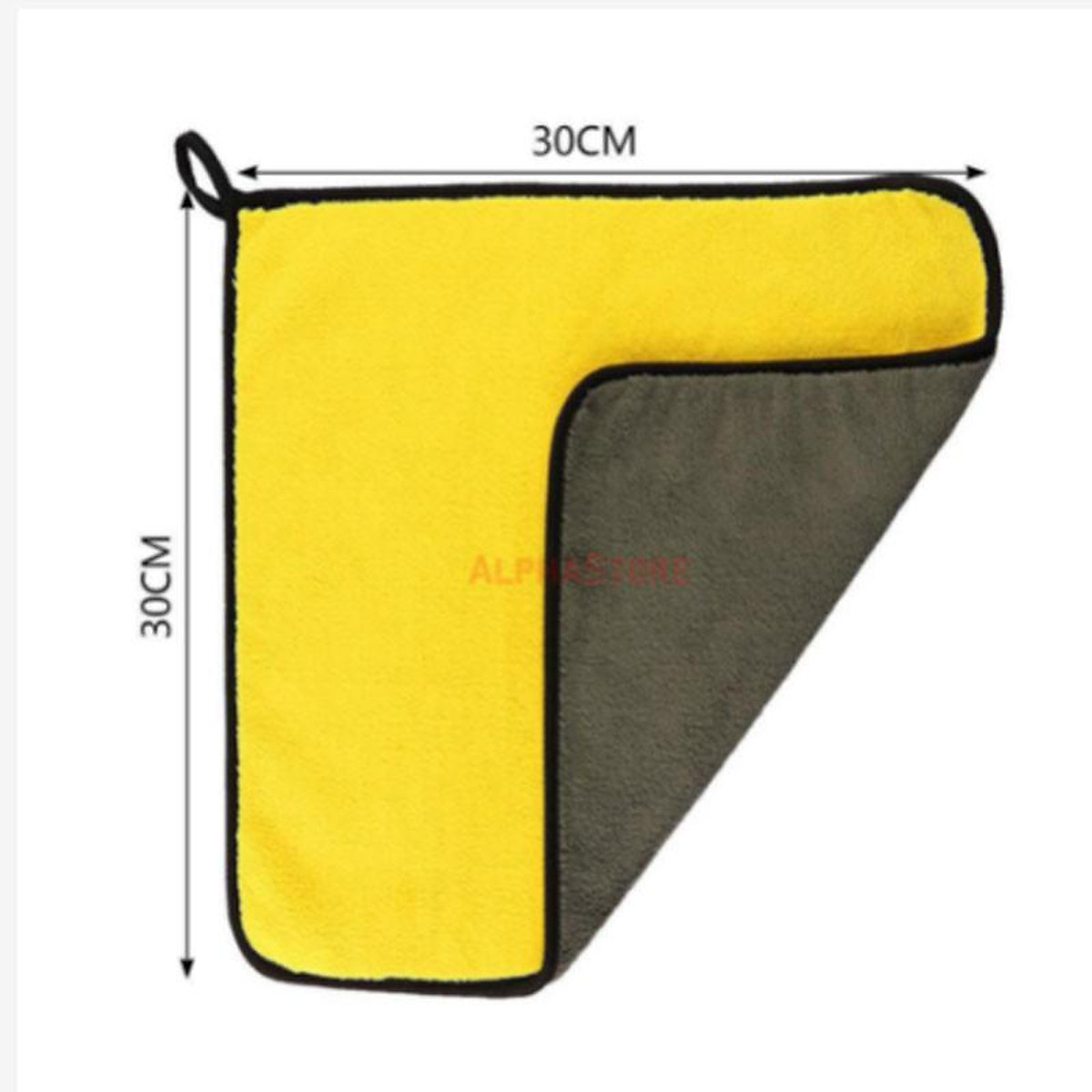 Khăn Lau Đa Năng Màu Vàng Lau Ô Tô Xe Hơi 30X30CM lau bếp lau kính lau tay 2 lớp siêu sạch siêu thấm hút A3844