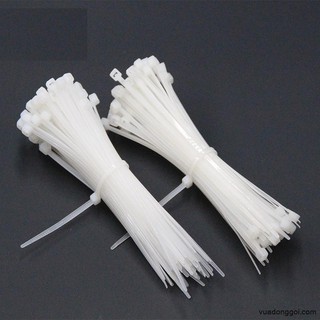 Dây Rút Nhựa Đen Trắng Bọc 100 Dây 150 x 2.5mm A1842