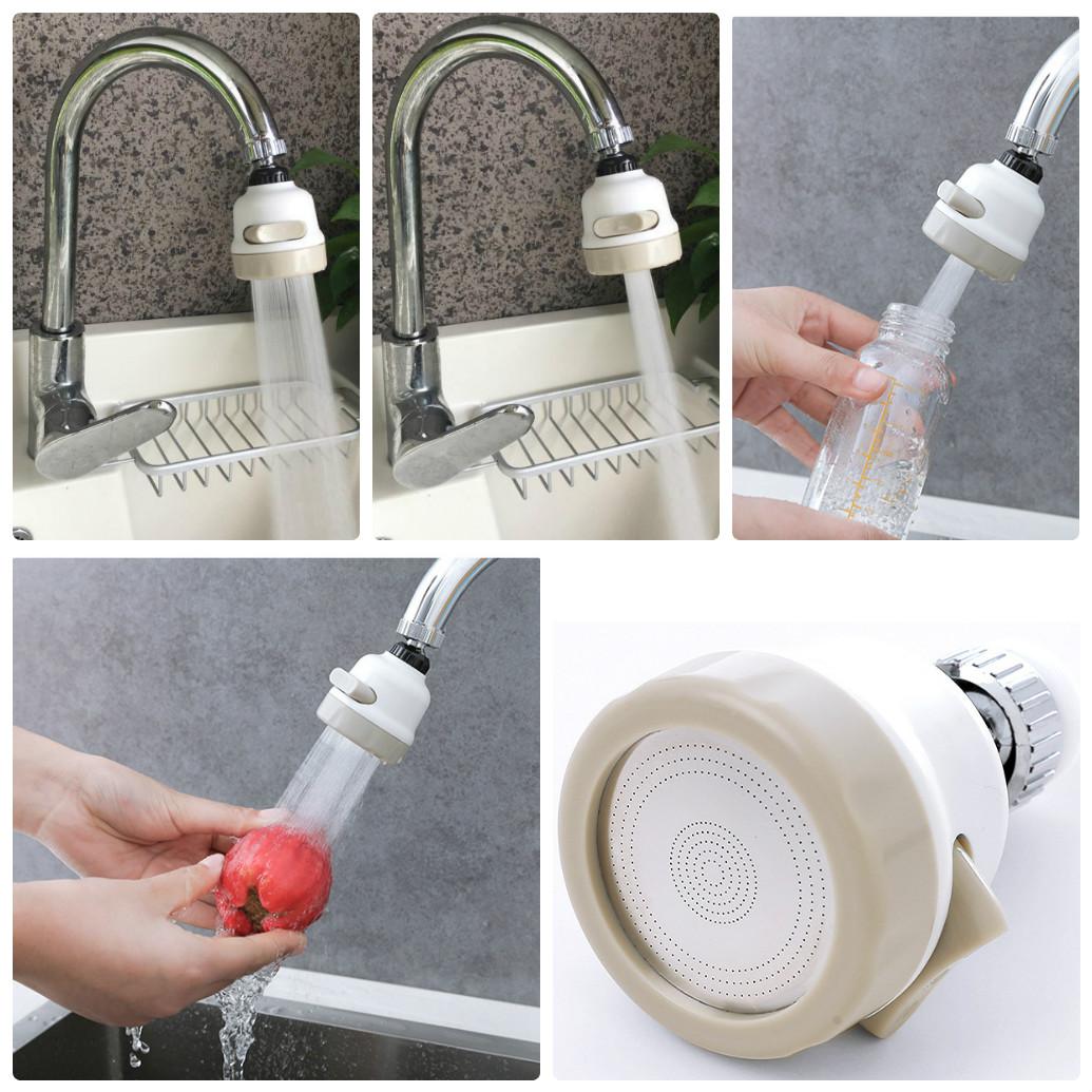 Đầu Vòi Tăng Áp Lực Nước Nối Vòi Rửa Chén Bát Xoay 360 Độ 2 Chế Độ A1924
