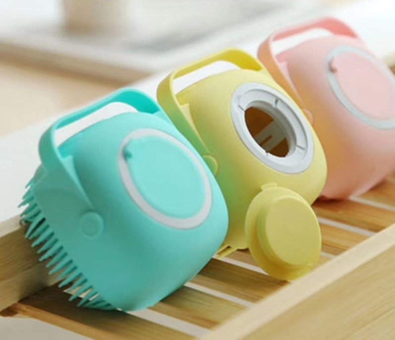 Bông Tắm Silicone Tạo Bọt Massage Tẩy Tế Bào Chết Mềm Mại A3623