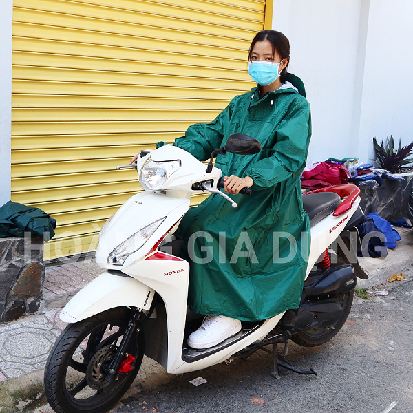 Áo Mưa Da Cá Dây Kéo Khóa AM02