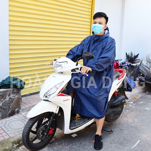 Áo Mưa Da Cá Dây Kéo Khóa AM02