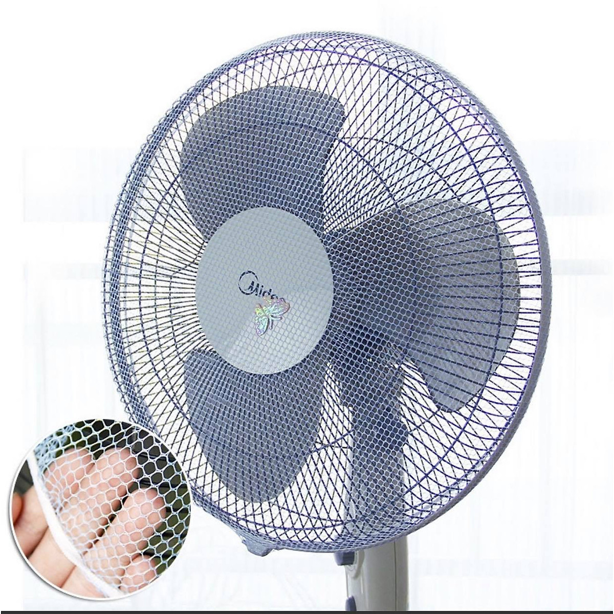 Lưới Vải Bọc Lồng Quạt Có Dây Rút An Toàn Cho Bé A2453
