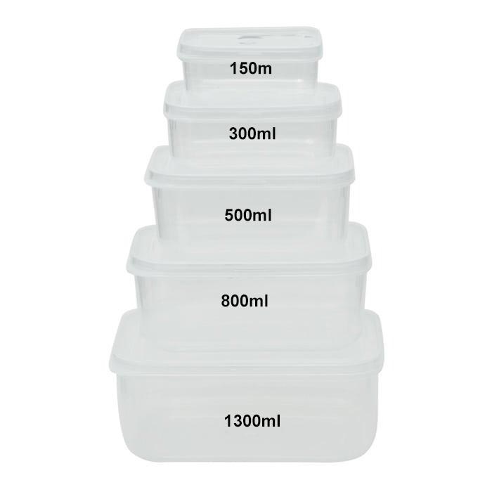 [ 2-300ML ] Hộp Lạnh Bầu Đựng Thức Ăn Trữ Thực Phẩm, Hộp Nhựa Đựng Đồ Ăn, Hộp Lưu Trữ Thức Ăn Bỏ Tủ Lạnh (6685) A2931-2