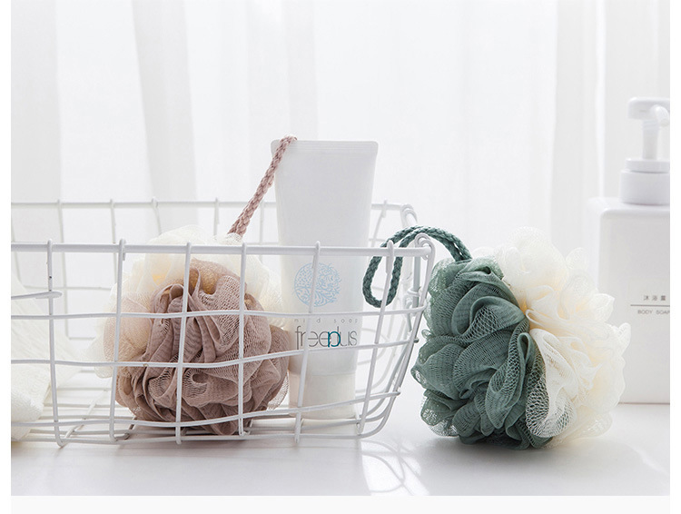 Bông Tắm 2 Màu Tạo Bọt Nhà Tắm Mềm Mại A3624