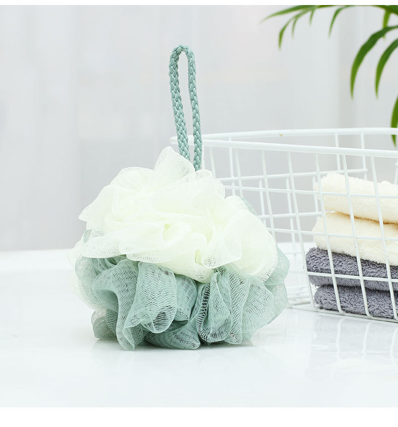 Bông Tắm 2 Màu Tạo Bọt Nhà Tắm Mềm Mại A3624