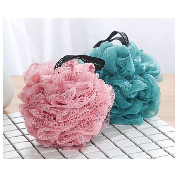 Bông Tắm 2 Màu Tạo Bọt Nhà Tắm Mềm Mại A3624
