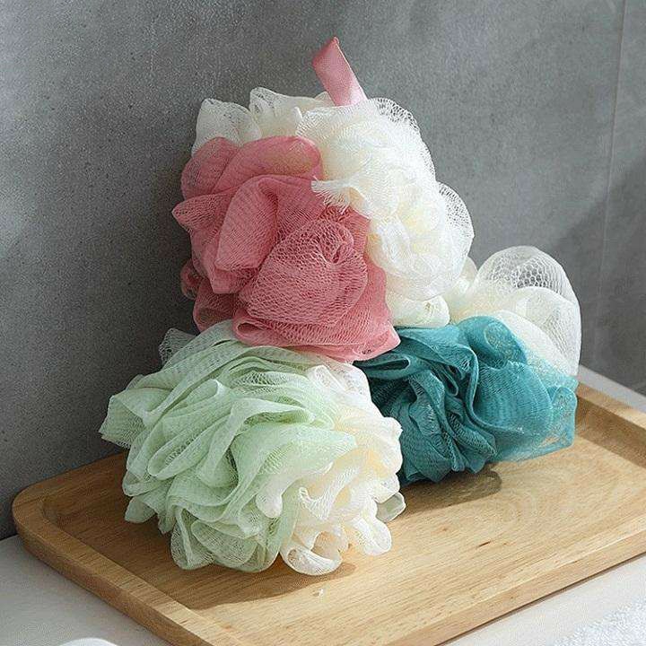 Bông Tắm 2 Màu Tạo Bọt Nhà Tắm Mềm Mại A3624