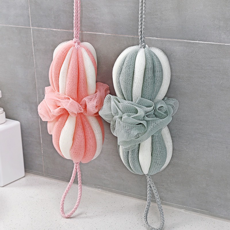 Bông Tắm Lưới Chà Lưng 2 Đầu Tạo bọt mã mới A3823