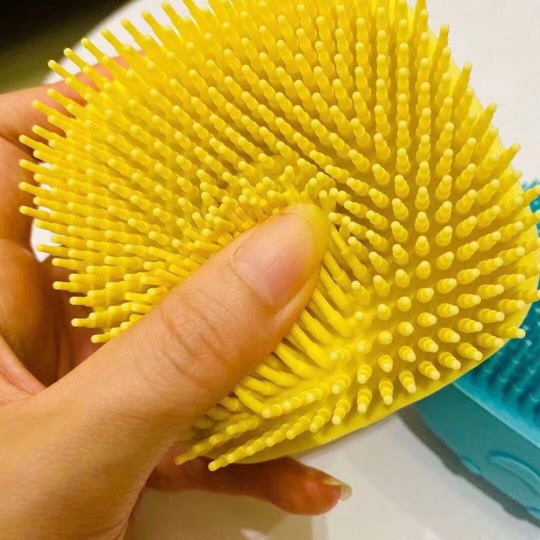 Bông Tắm Silicone Tạo Bọt Massage Tẩy Tế Bào Chết Mềm Mại A3623