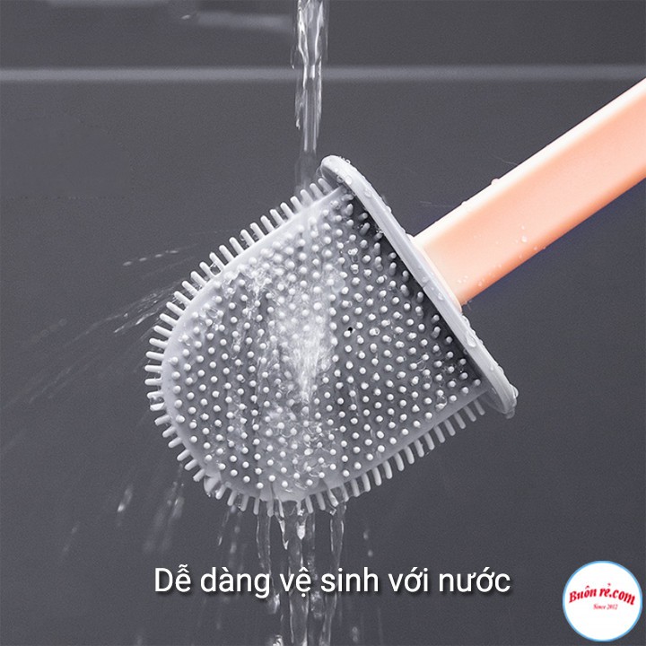 Chổi Cọ ToiLet Vệ Sinh Nhà Tắm Silicon Có Giá Đỡ A4131